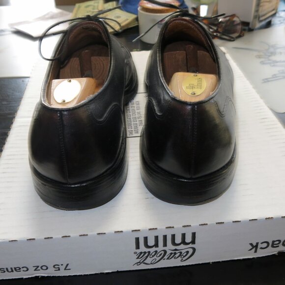 Allen Edmonds Cap-Toe Derby Dress Shoes, Black 11.5 - Picture 6 of 8